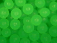 Fluorescent Green Polyethylene Microspheres<br>Bright Green Polymer Beads Density 1.01g/cc